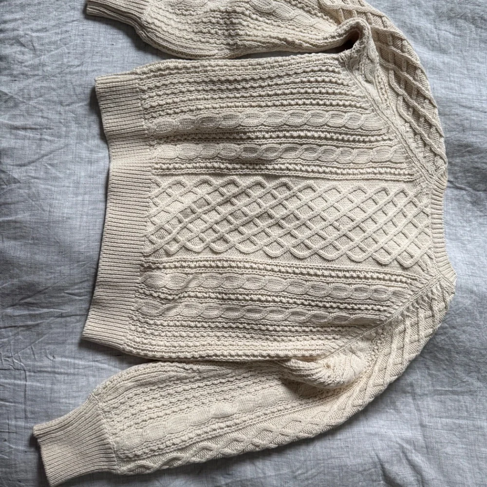 Sezane Bree Jumper Cream - Size XS - Picture 5 of 9